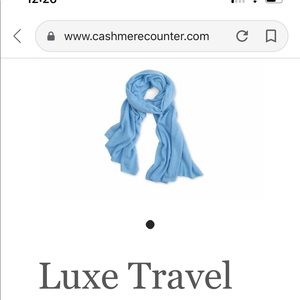 Light blue cashmere wrap/scarf